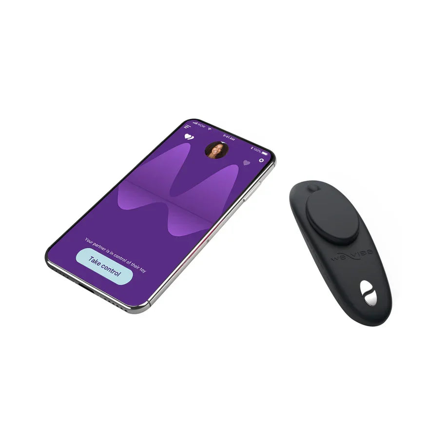 We-Vibe Moxie+ Wearable Rechargeable Silicone Panty Vibe Clitoral Stimulator with Remote Control