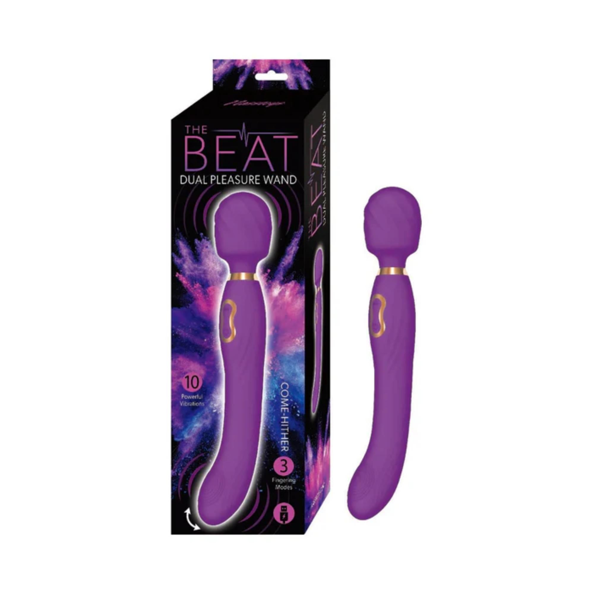 The Beat Dual Pleasure Wand Rechargeable Silicone Wand Massager