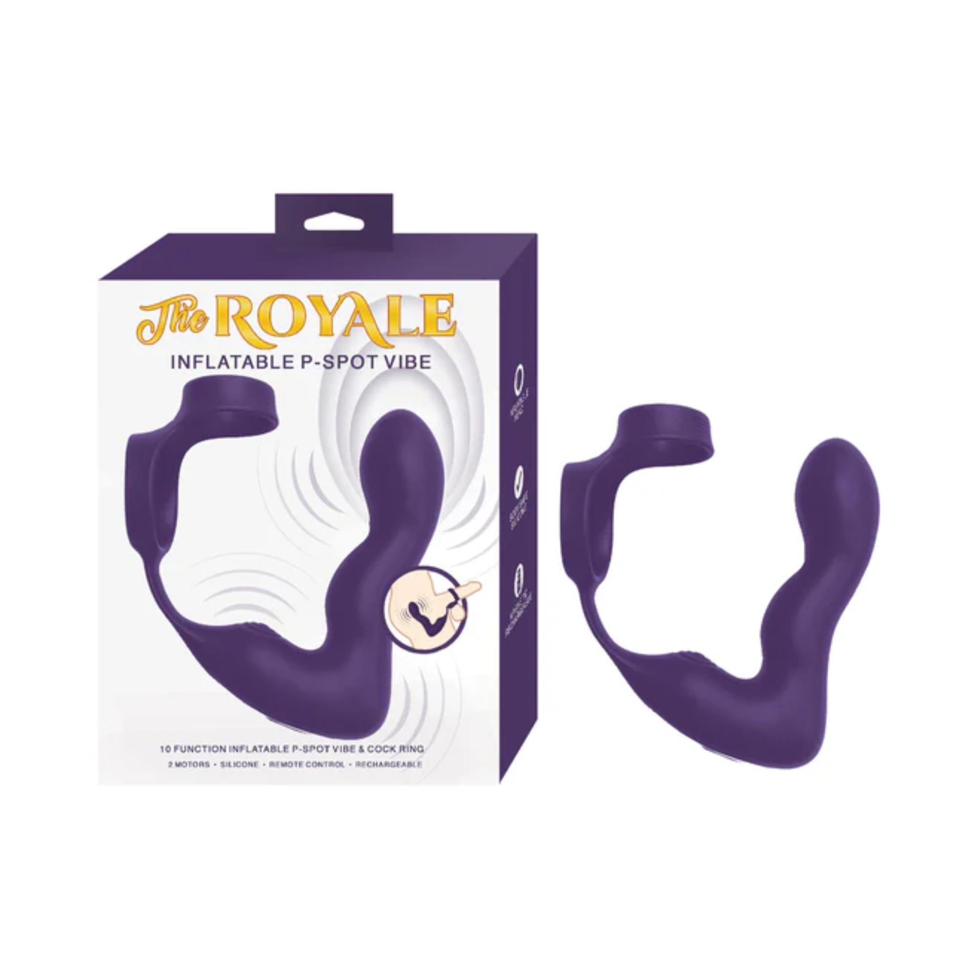 Nasstoys The Royal Inflatable P-Spot Massager – Rechargeable Prostate Stimulator with Remote