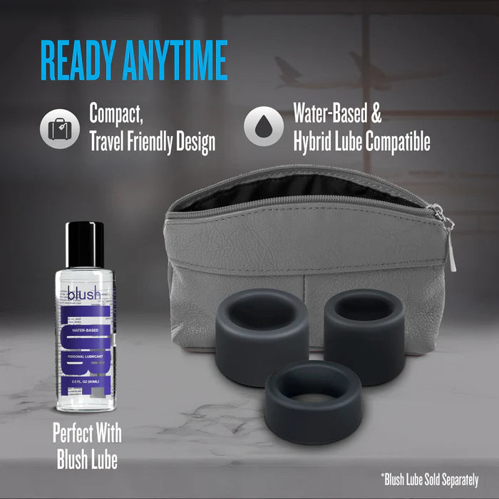 Performance Plus Accelerate Silicone Cock Ring Set (3 Piece)