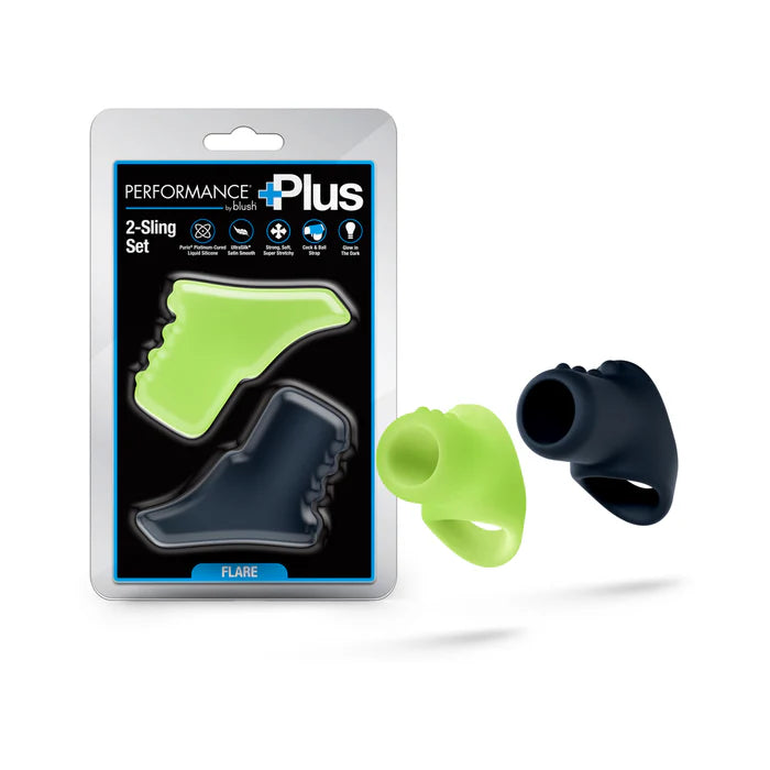 Performance Plus Flare Silicone Cock Sling Set (2 Piece)