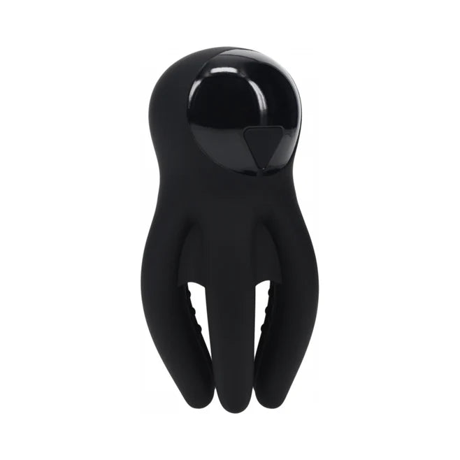 Levelz Digital Vibrating Silicone Rechargeable Penis Head Stimulator with Tentacles