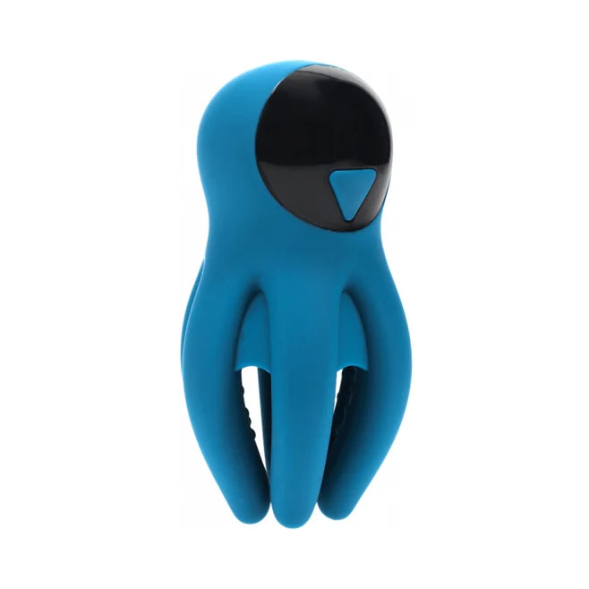 Levelz Digital Vibrating Silicone Rechargeable Penis Head Stimulator with Tentacles