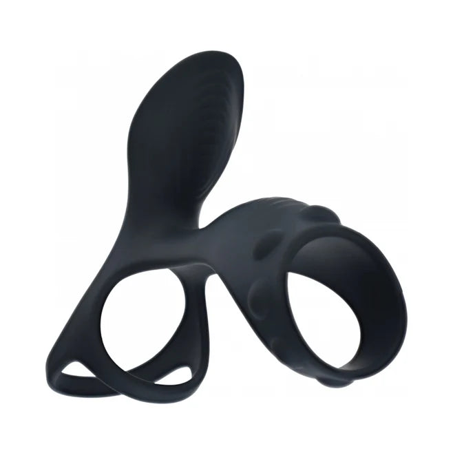 Levelz Vibrating Silicone Rechargeable Cock & Ball Ring with Shaft Loop