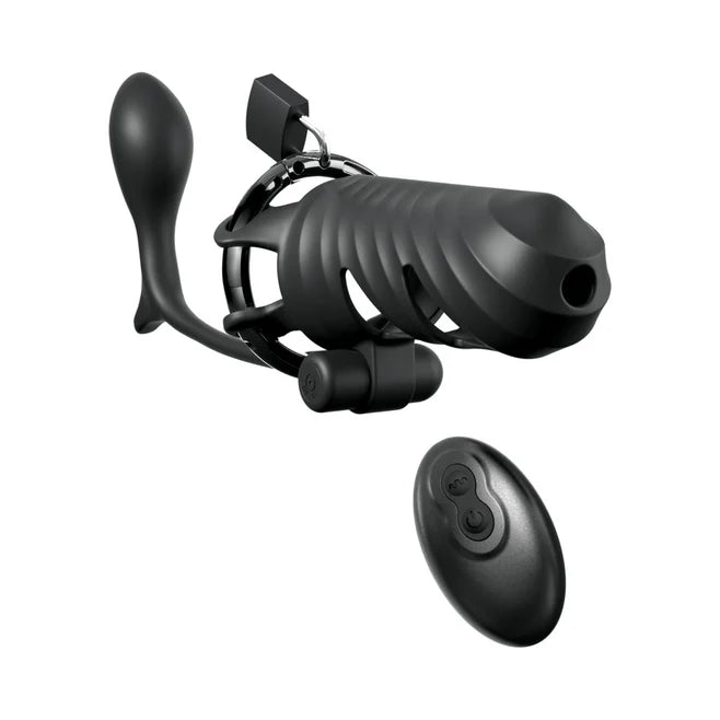 Fantasy C-Ringz Remote-Controlled Vibrating Cock Blocker with Ass-Gasm Plug
