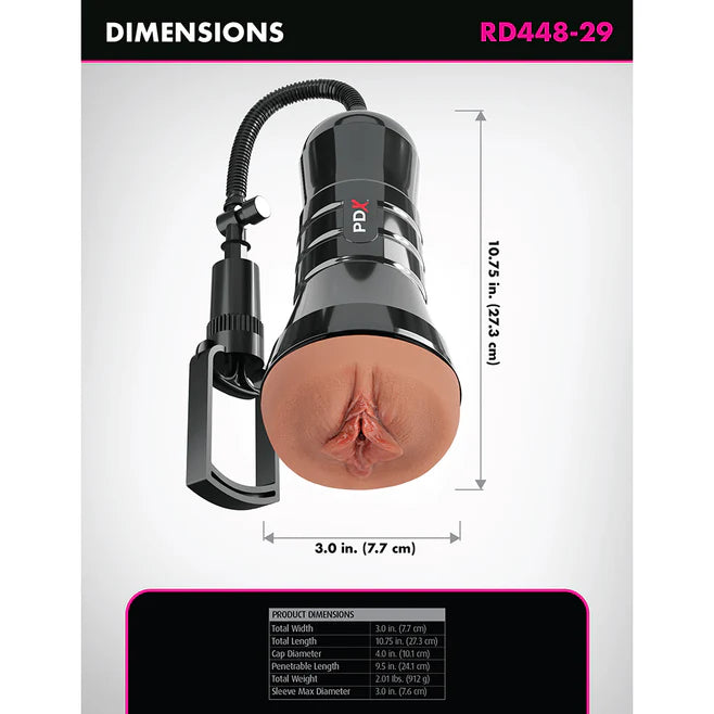 PDX Extreme Wet Pussies Super Sucker XXL Stroker – Precision Suction Control