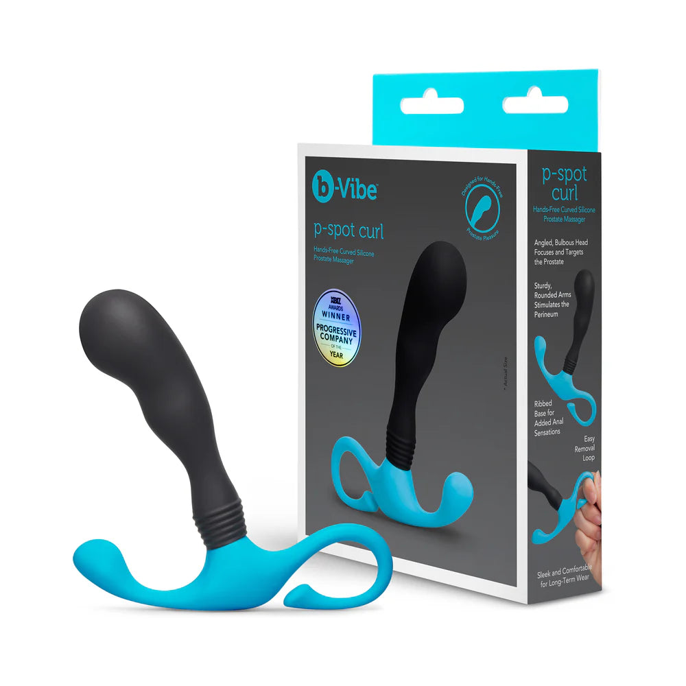 b-Vibe P-Spot Curl – Curved Hands-Free Silicone Prostate Massager