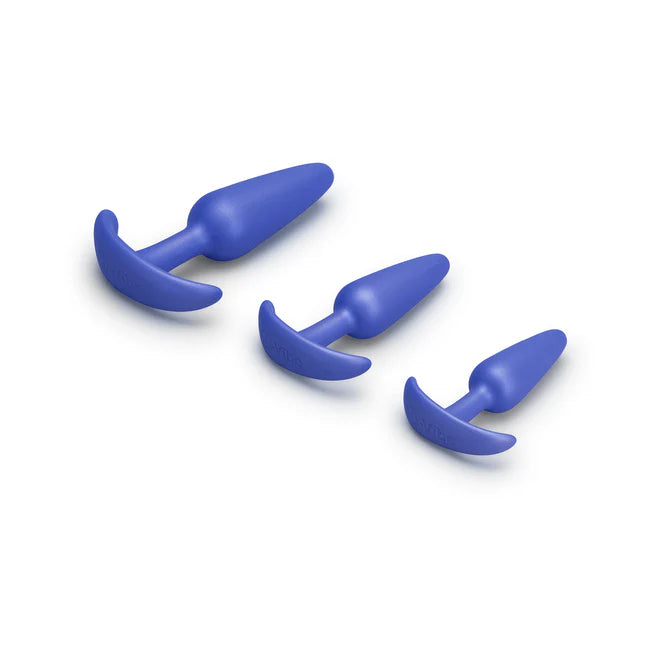 B-Vibe Butties Beginner Booty Bundle – 3-Piece Silicone Anal Plug Training Set