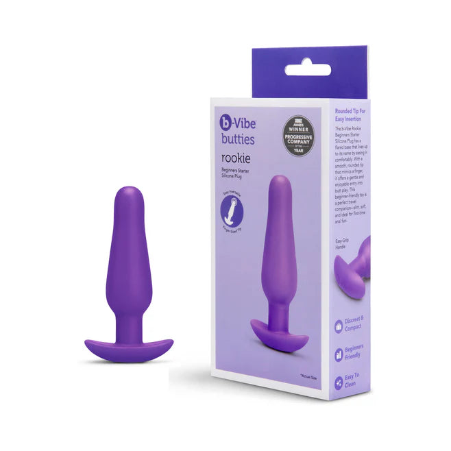 b-Vibe Butties Rookie Beginner Silicone Plug – Starter Anal Plug