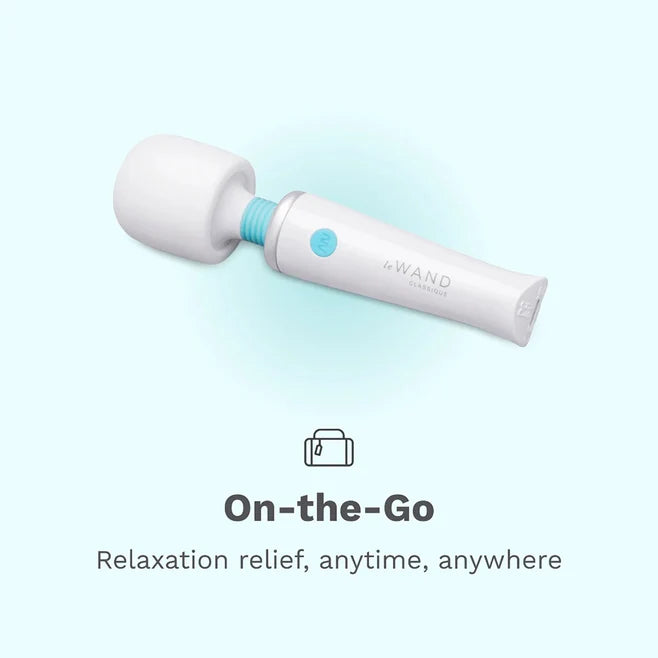 Le Wand Classique Mini Wand Massager – Rechargeable Compact Vibrating Wand