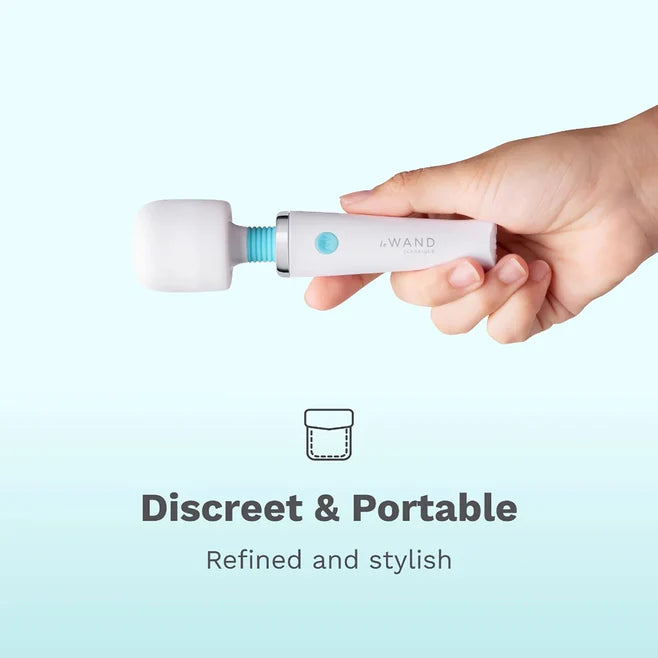 Le Wand Classique Mini Wand Massager – Rechargeable Compact Vibrating Wand
