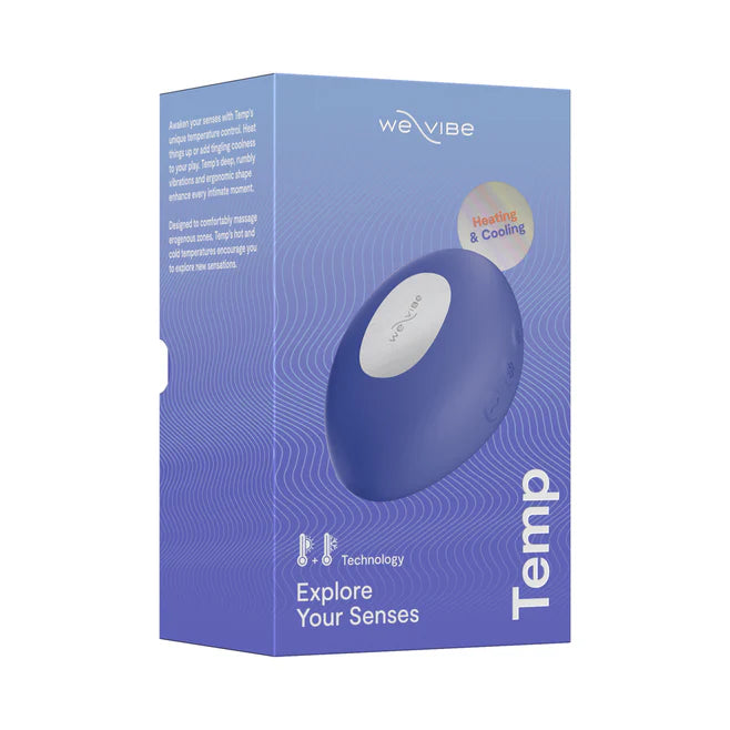 We-Vibe Temp Heating and Cooling Rechargeable Silicone Lay-On Vibrator