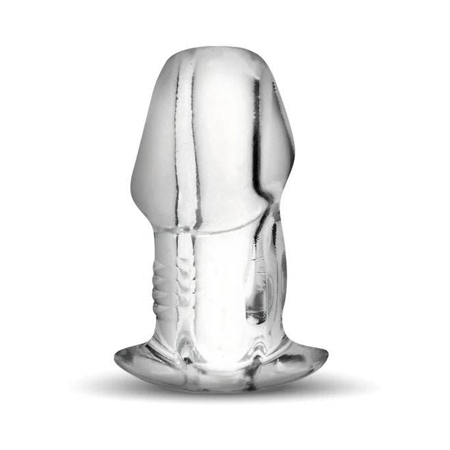 Master Series Dicked Clear Hollow Anal Plug