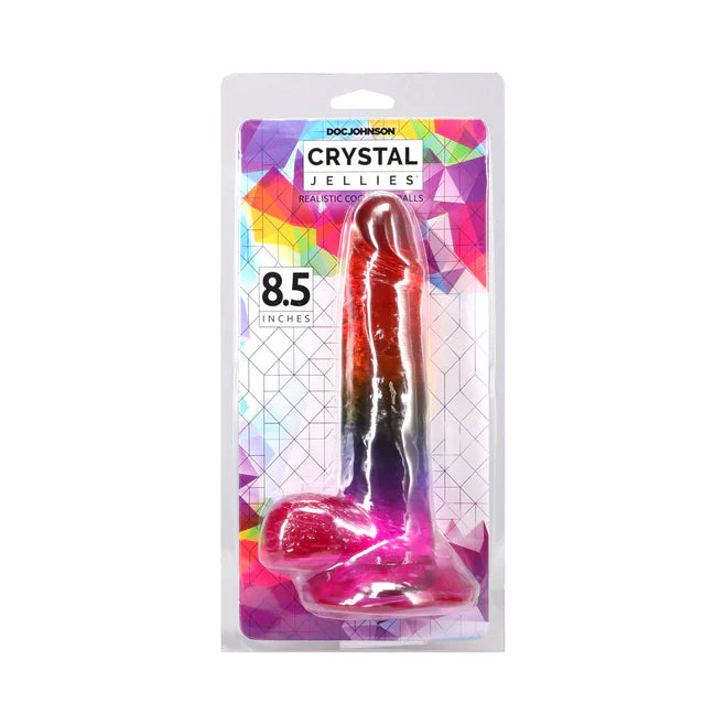 Crystal Jellies Realistic Dildo with Balls – 8.5 Inch