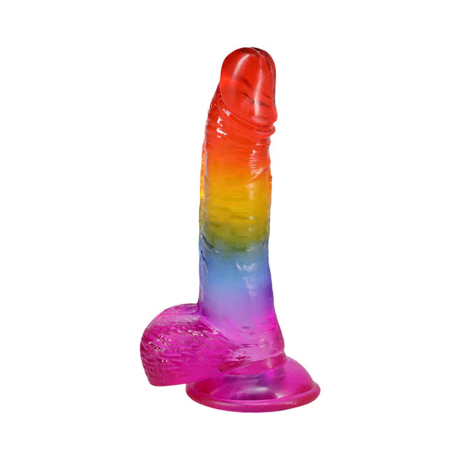Crystal Jellies Realistic Dildo with Balls – 8.5 Inch