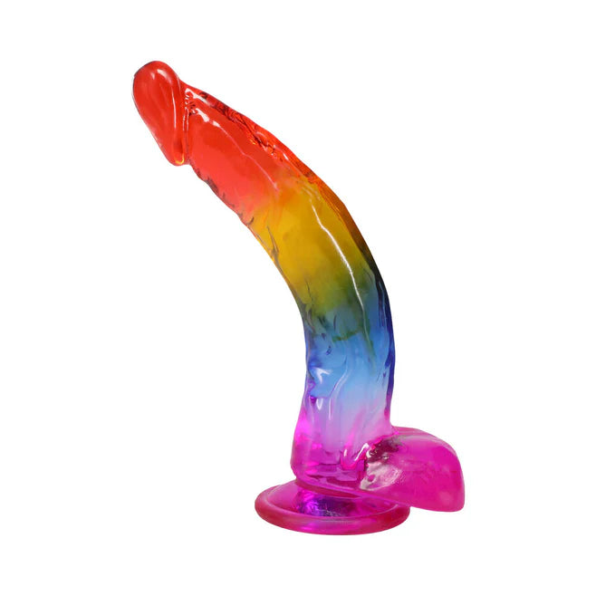 Crystal Jellies Realistic Dildo with Balls – 9.5 Inch