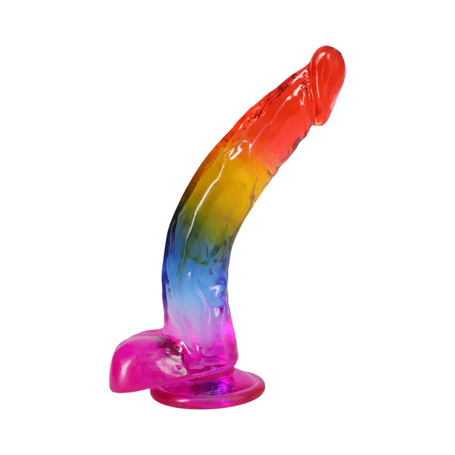 Crystal Jellies Realistic Dildo with Balls – 9.5 Inch
