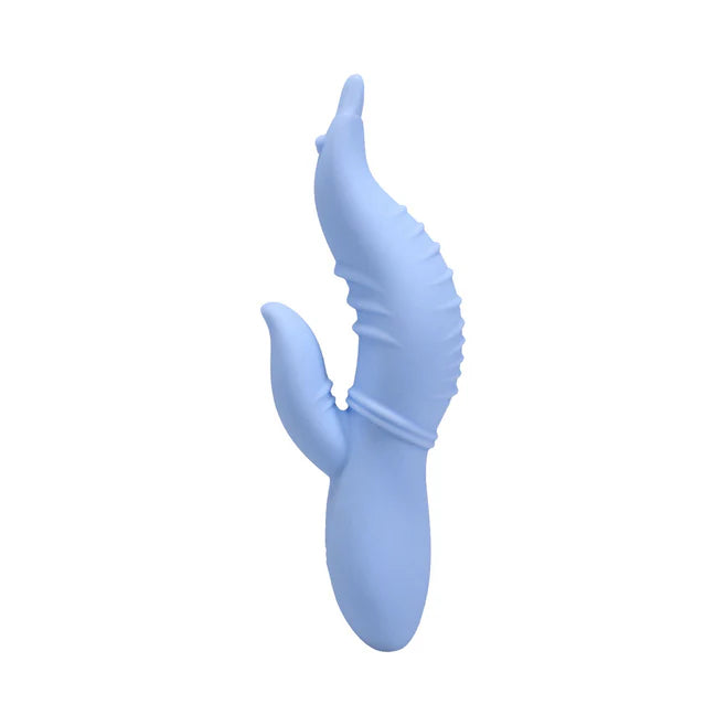 Polynesian Pleasures Into The C Seahorse Siren Rechargeable Silicone Rabbit Vibrator with Clitoral Stimulator