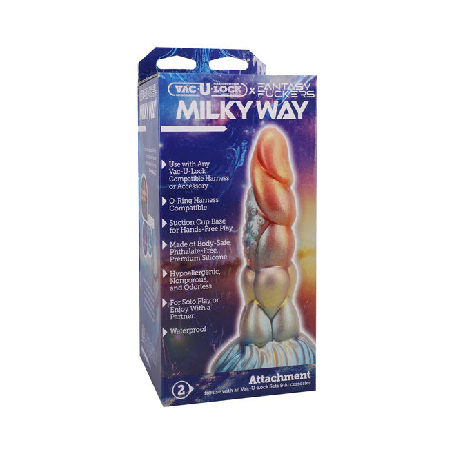 Vac-U-Lock Fantasy Fuckers Milky Way Silicone Dildo
