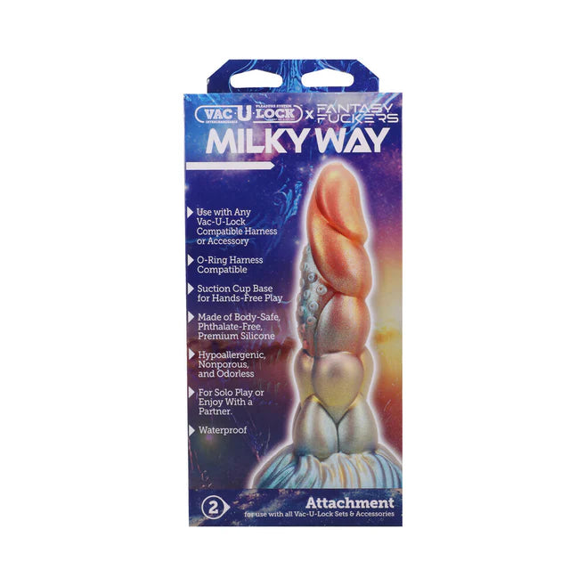 Vac-U-Lock Fantasy Fuckers Milky Way Silicone Dildo
