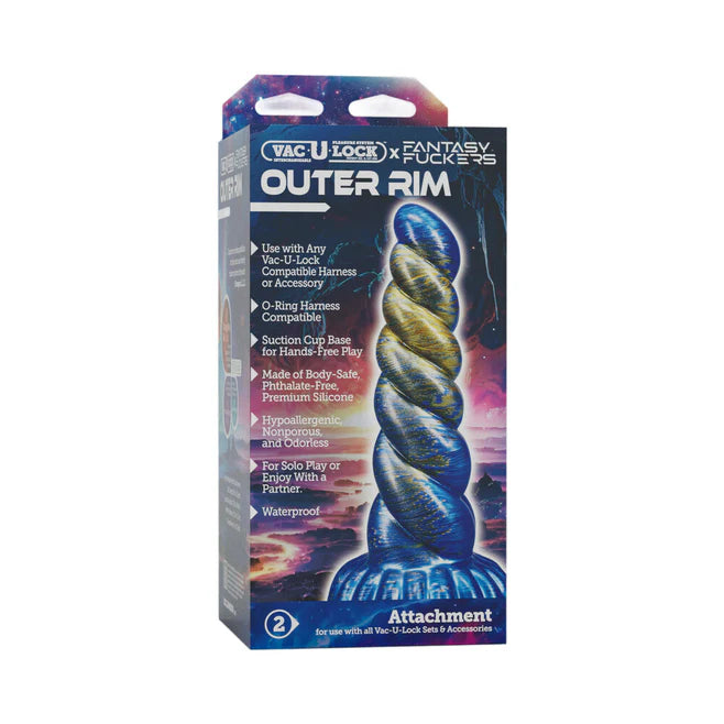 Vac-U-Lock Fantasy Fuckers Outer Rim Silicone Dildo