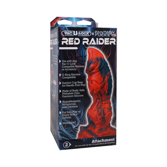 Vac-U-Lock Fantasy Fuckers Red Raider Silicone Dildo