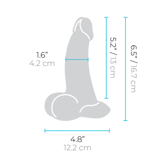 b-Vibe Slipskin Realistic Silicone Dildo 6.5 in. Curved – Lifelike Silicone Dildo