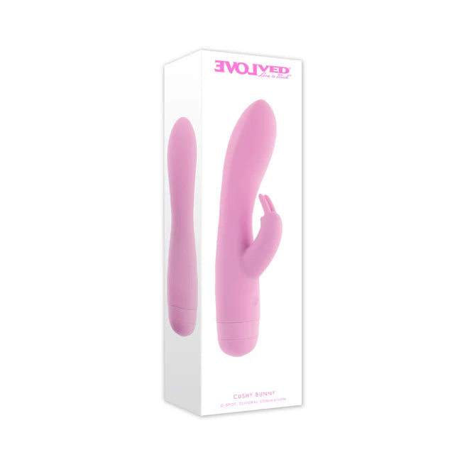 Cushy Bunny Rechargeable Silicone Rabbit Vibrator – Waterproof Soft Touch Rabbit