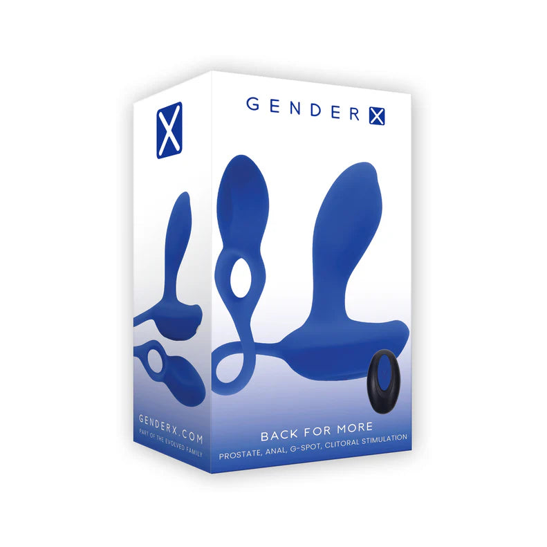 Gender X Back for More Wearable Prostate Vibrator – Rechargeable Silicone with Remote