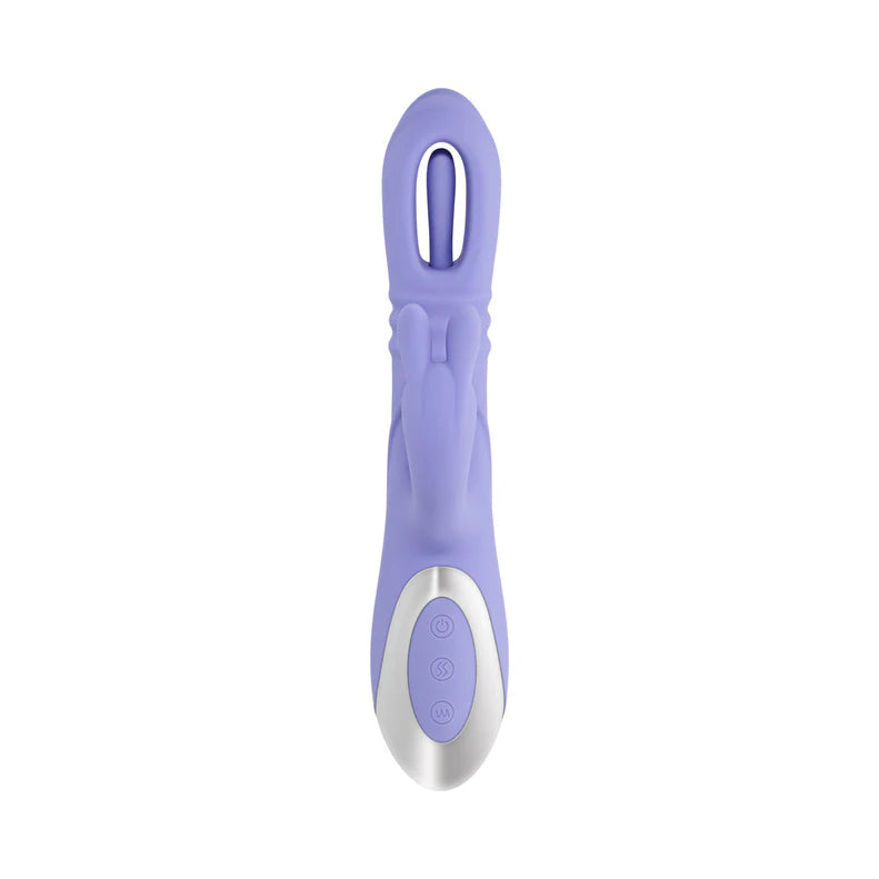Playboy Tap Me In Dual Vibrating Rabbit – Thrusting Silicone Massager