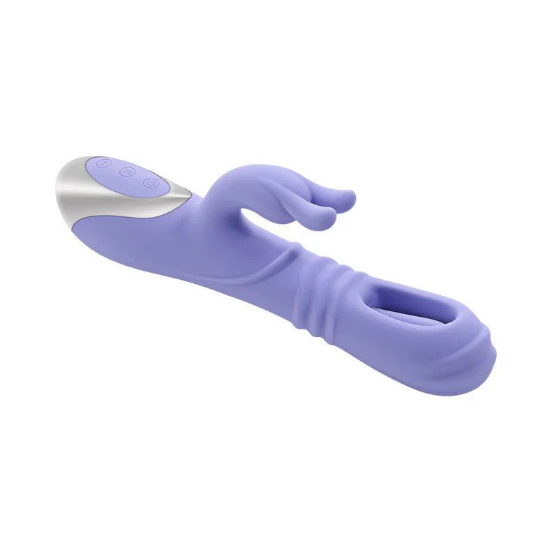 Playboy Tap Me In Dual Vibrating Rabbit – Thrusting Silicone Massager