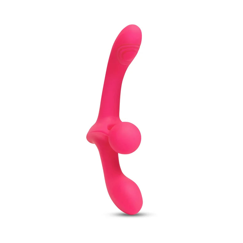 Together Double Tap Strapless Strap-On Vibrator
