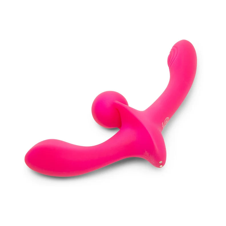 Together Double Tap Strapless Strap-On Vibrator