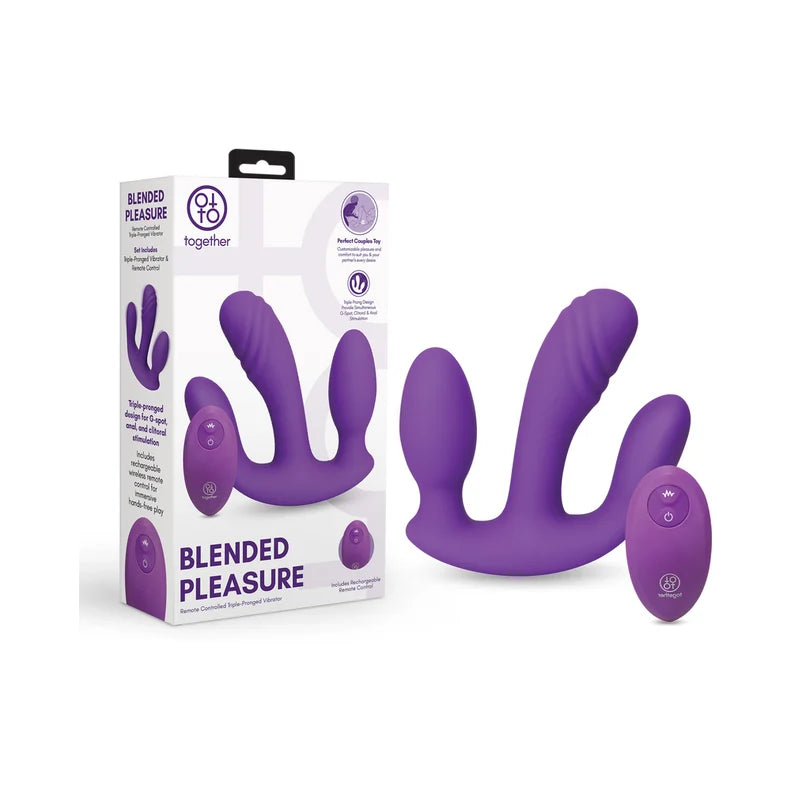 Together Blended Pleasure Triple-Pronged Vibrator