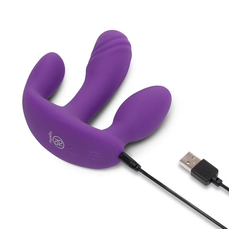 Together Blended Pleasure Triple-Pronged Vibrator