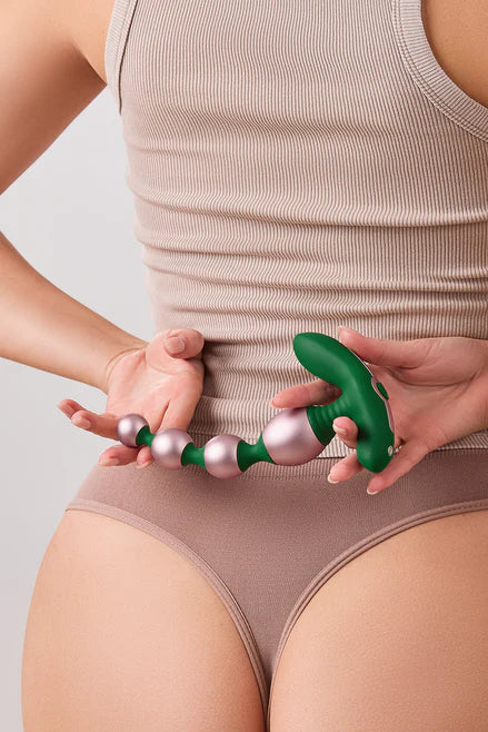 FemmeFunn Bougie Beads – Vibrating Aluminum Anal Beads for Luxury Play