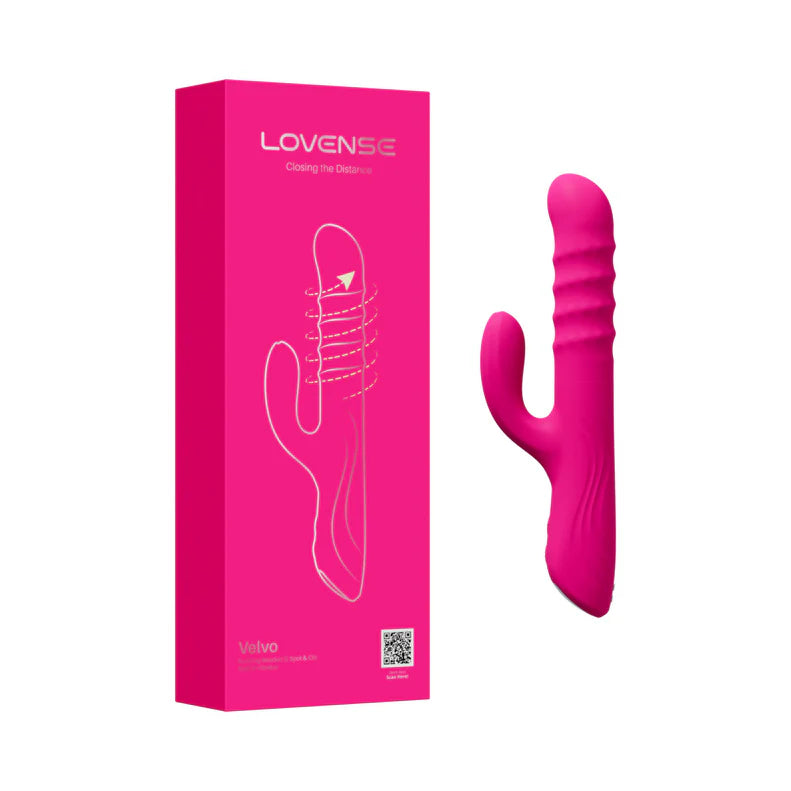Lovense Velvo Rotating Rabbit Vibrator – App-Controlled Silicone Dual Stimulator