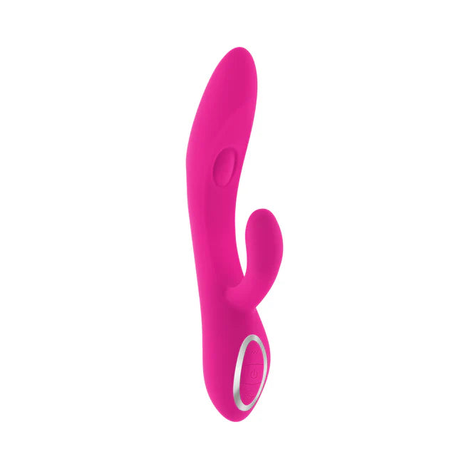 G-Tapper Rechargeable Silicone Double Tapping Rabbit Vibrator with Clitoral Stimulator