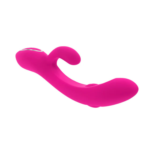G-Tapper Rechargeable Silicone Double Tapping Rabbit Vibrator with Clitoral Stimulator