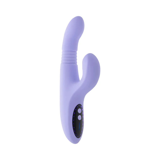 Pep Talk Rechargeable Silicone Rabbit Vibrator with Thrusting & Tapping Stimulation