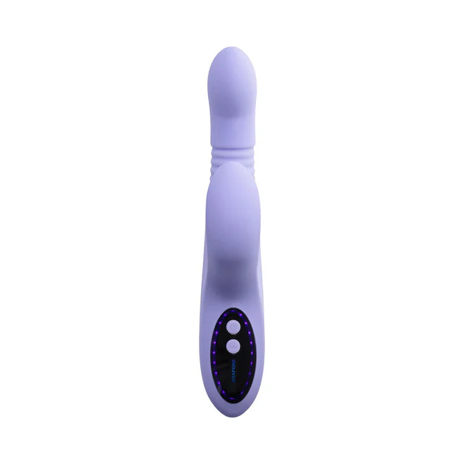 Pep Talk Rechargeable Silicone Rabbit Vibrator with Thrusting & Tapping Stimulation