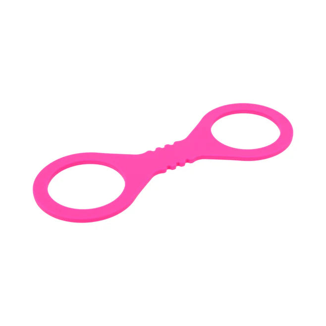 Sex & Mischief Hot Pink Silicone Cuffs – Stretch-Fit Wrist Restraints