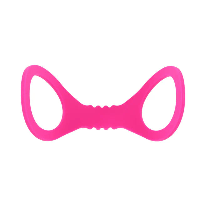 Sex & Mischief Hot Pink Silicone Cuffs – Stretch-Fit Wrist Restraints