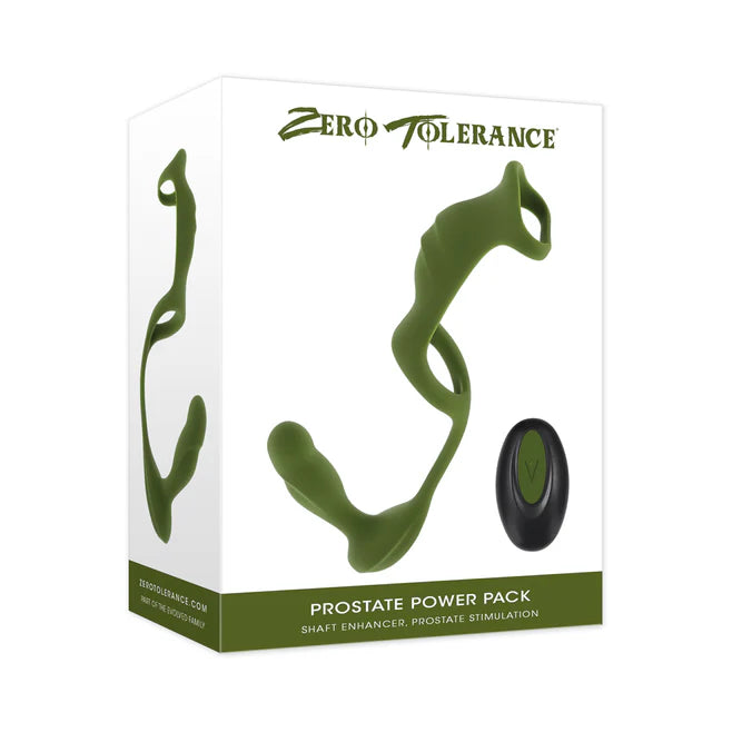 Zero Tolerance Prostate Power Pack Rechargeable Silicone Anal Vibrator with Remote