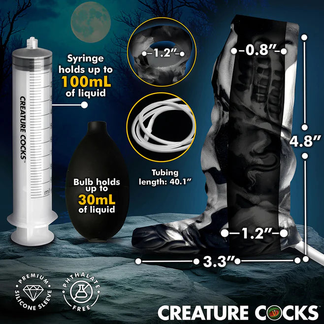 Creature Cocks Night Prowler Squirting Silicone Penis Enhancer