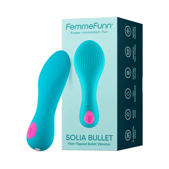 FemmeFunn Solia Bullet Vibrator – Flat-Tipped Waterproof Silicone Vibrator