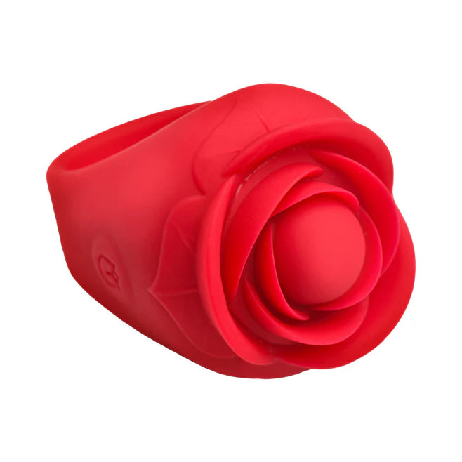 Bloomgasm Rose Ring Rechargeable Silicone Finger Vibrator