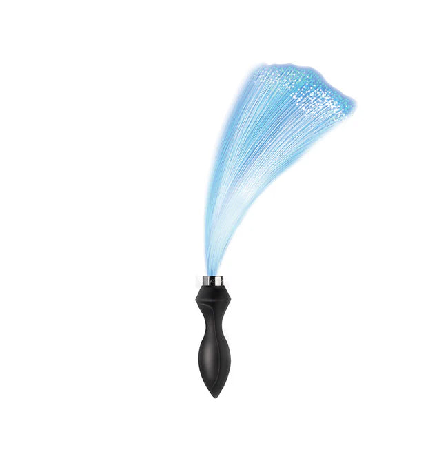Booty Sparks Vibrating Silicone Optical Fiber Butt Plug with Remote
