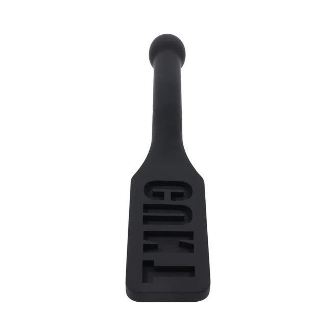 Edge CUNT Silicone Paddle – Body-Safe Text Imprint Impact Paddle