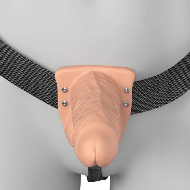 Fantasy X-Tensions Elite Vibrating Rechargeable Silicone Hollow Strap-On 7”